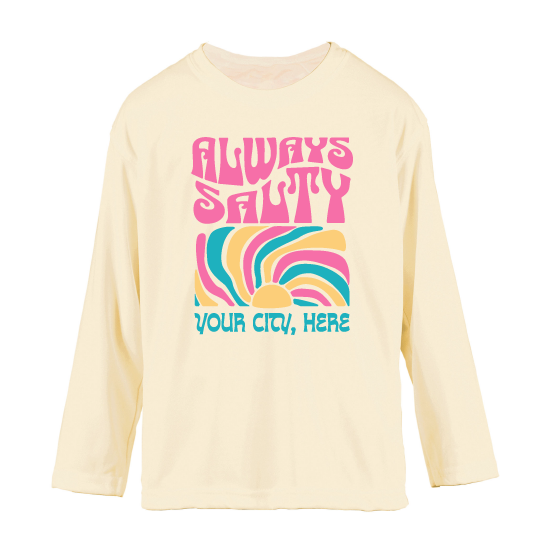 Kids Always Salty - UPF50 Sun Protection Beach Shirt