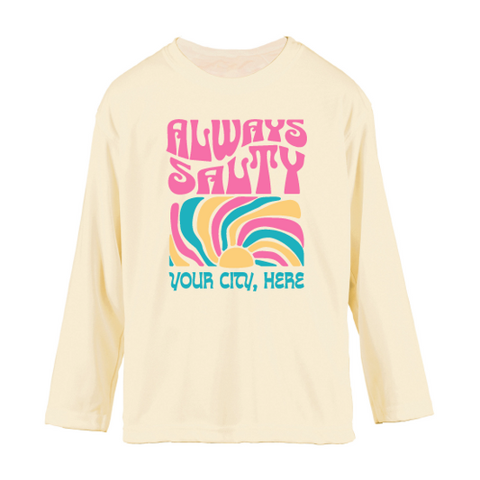 Kids Always Salty - UPF50 Sun Protection Beach Shirt