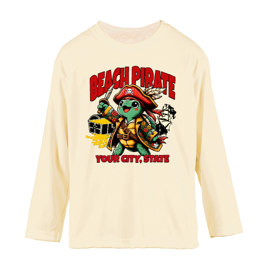Toddler Beach Pirate - UPF50 Sun Protection Beach Shirt