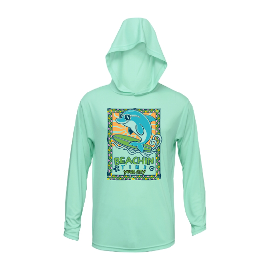 Toddler Dolphin Surfer - UPF50 Sun Protection Beach Shirt