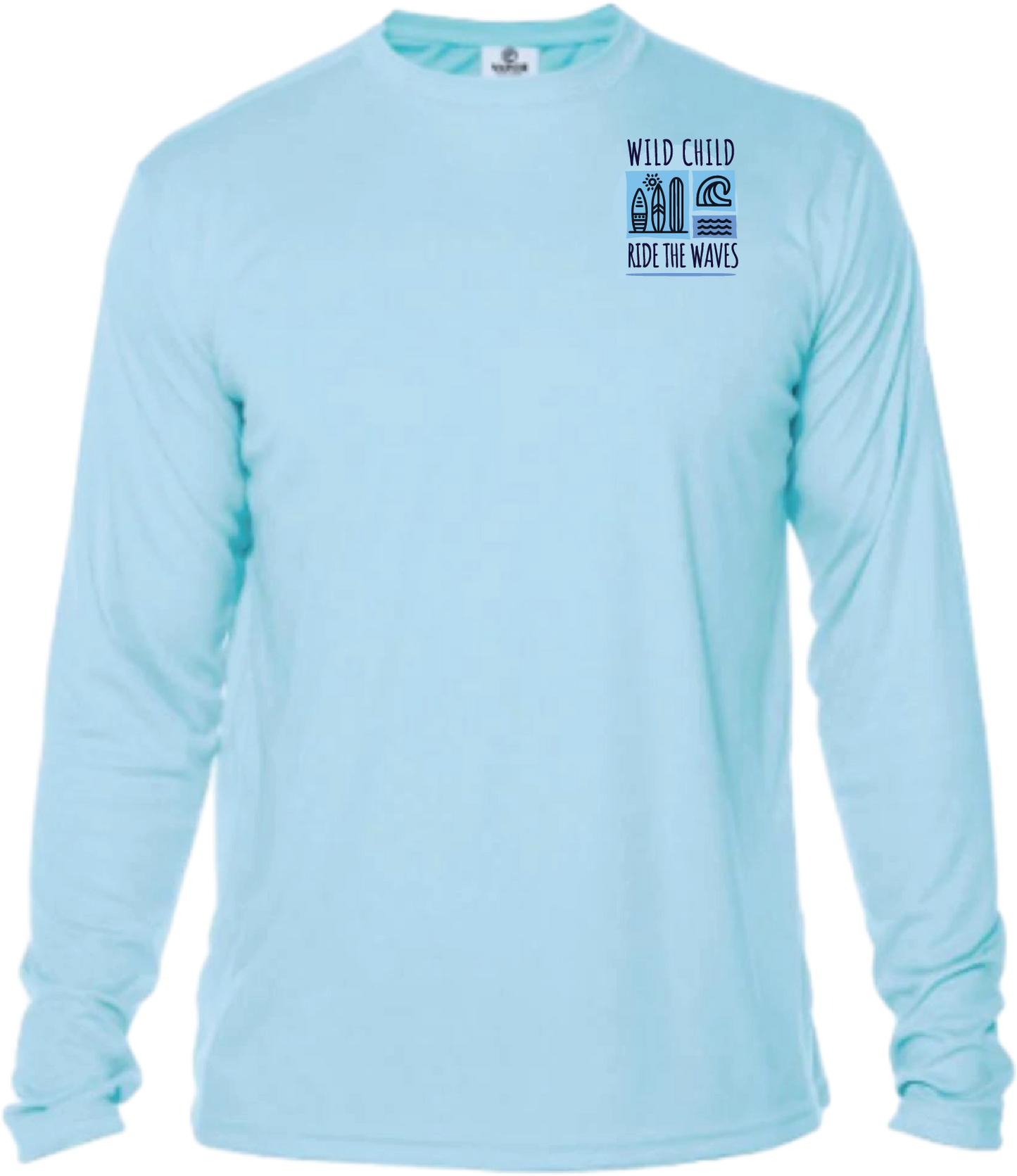 Kids Wild Child Ride the Waves - UPF50 Sun Protection Beach Shirt