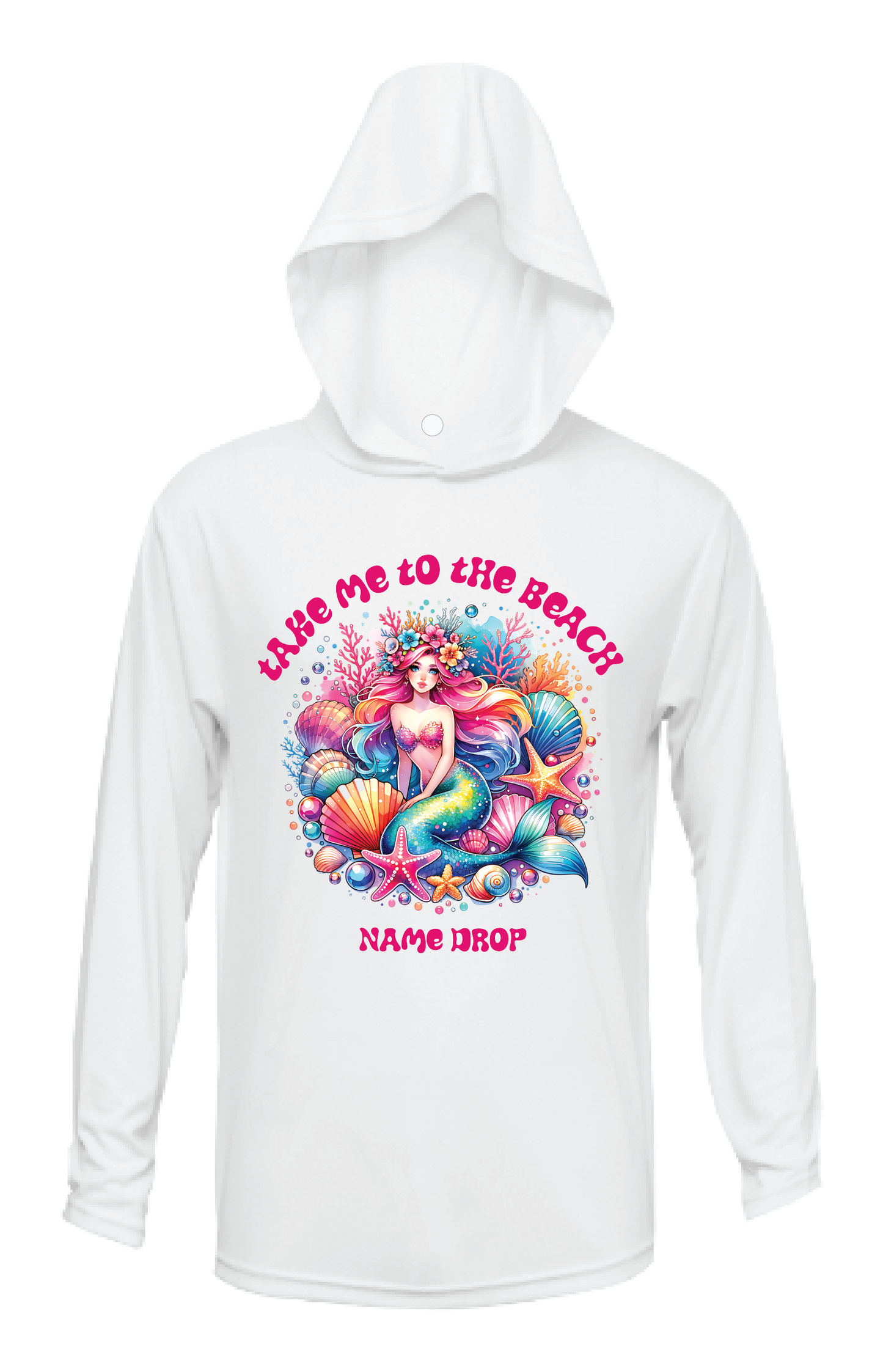 Toddler Beach Mermaid - UPF50 Sun Protection Shirt