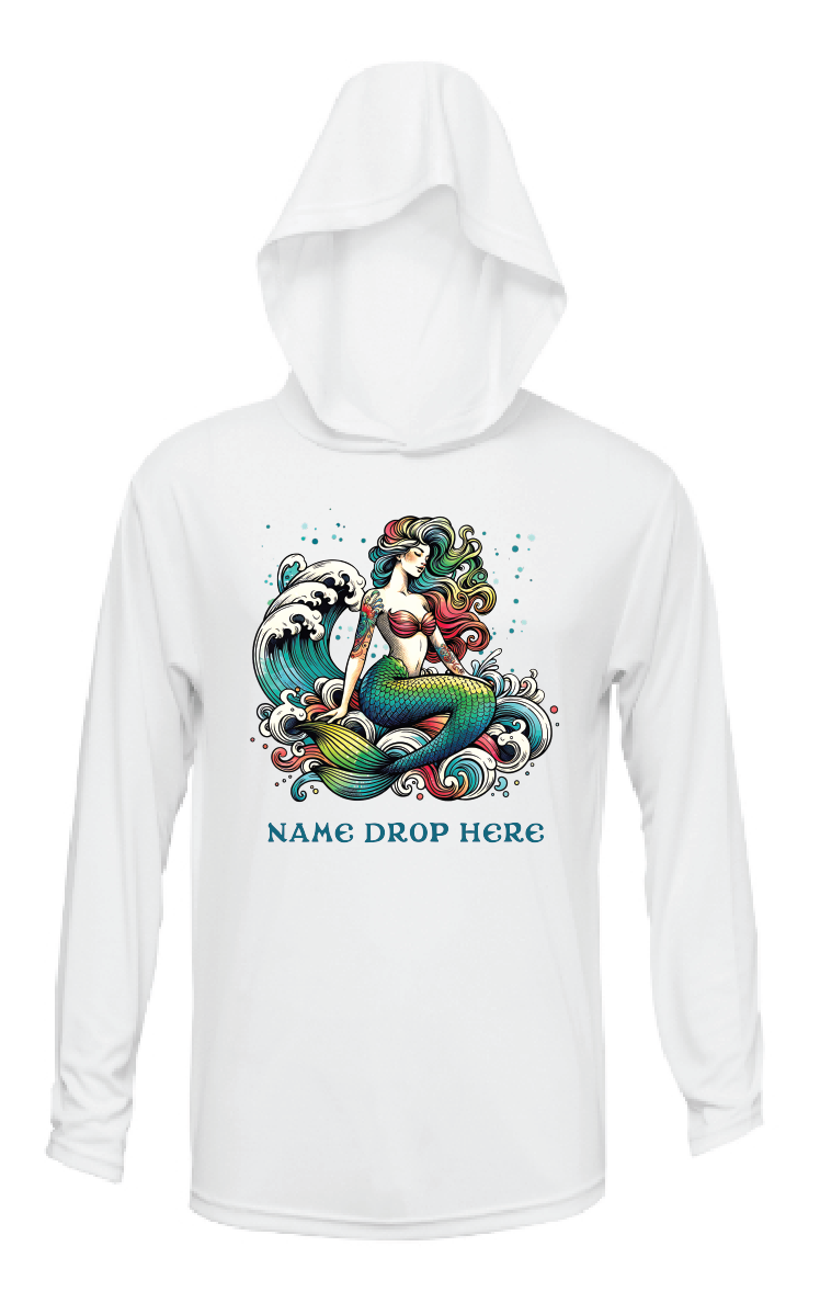 Kids Mermaid - UPF50 Sun Protection Beach Shirt