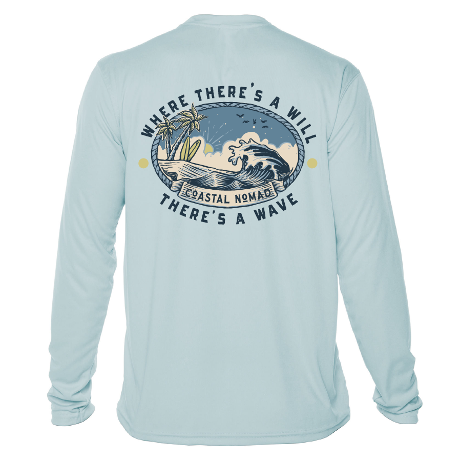 Will and a Wave - Men UPF50 Sun Protection Graphic Tee