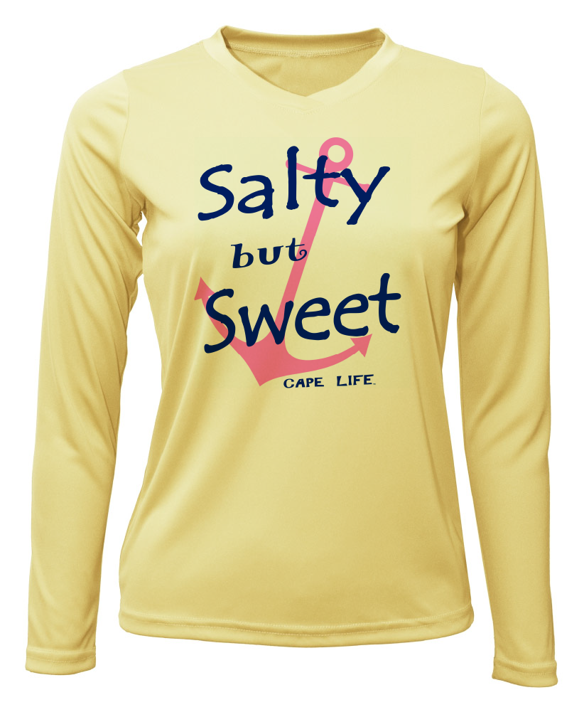Salty But Sweet Women's Sun Shirt - UPF50 Sun Protection Graphic Tee