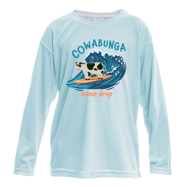 Toddler Cowabunga Toddler Shirt - UPF50 Sun Protection Shirt