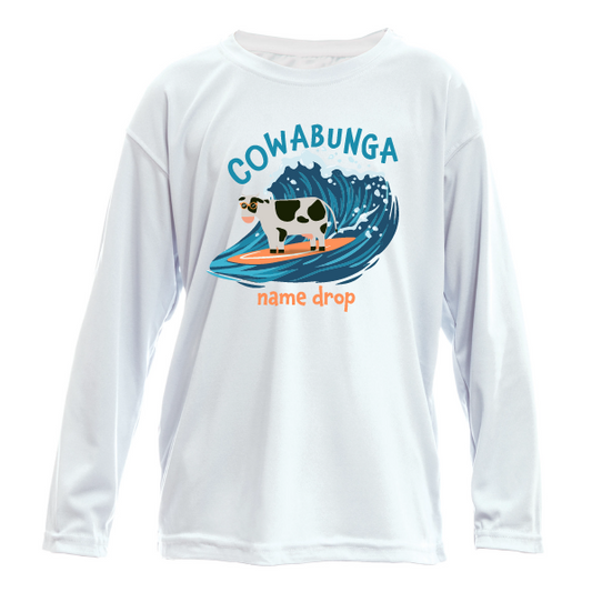 Toddler Cowabunga Toddler Shirt - UPF50 Sun Protection Shirt