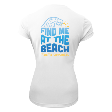 Find Me at the Beach - Women's UPF50 Sun Protection Shirt