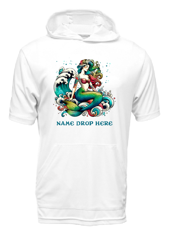 Kids Mermaid - UPF50 Sun Protection Beach Shirt