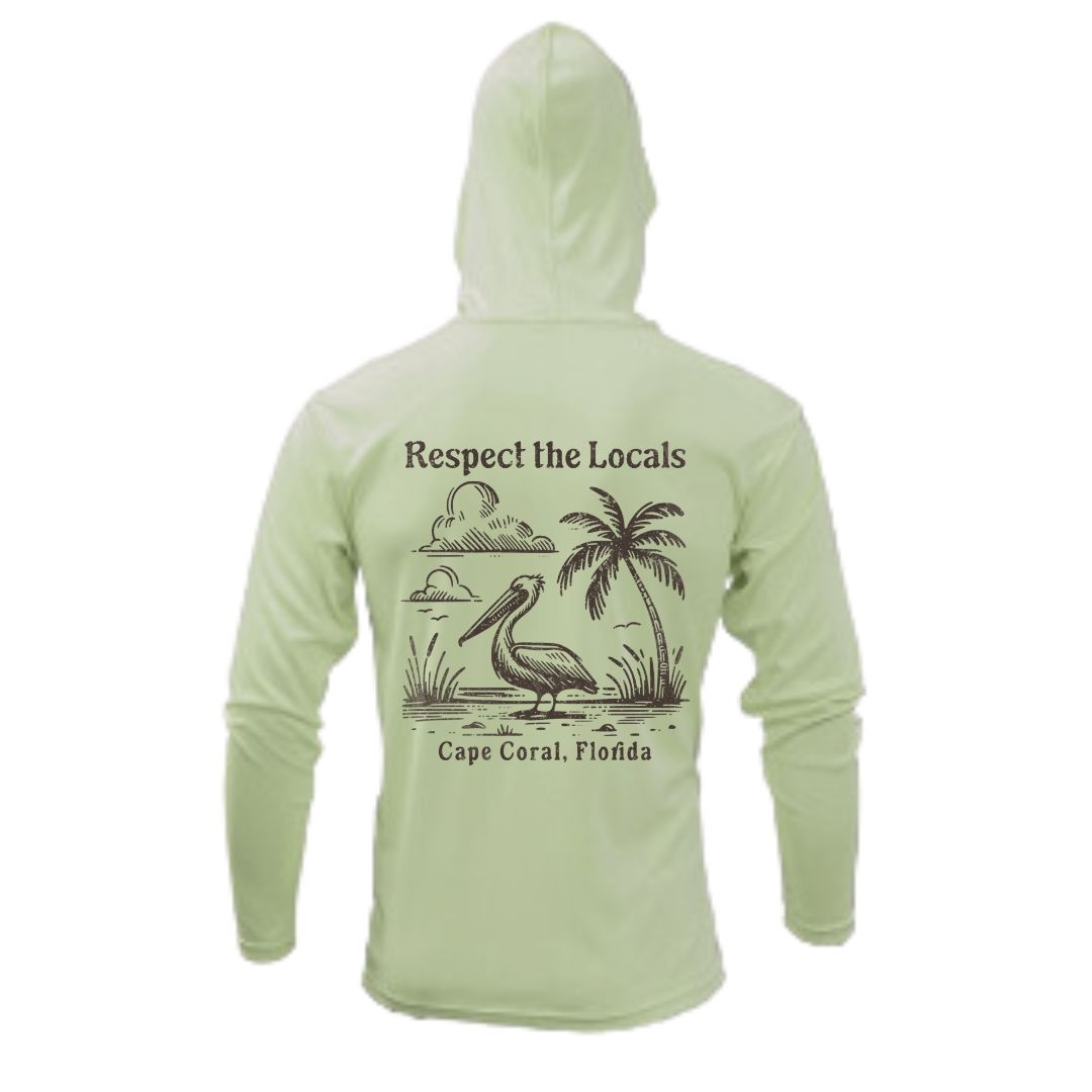 Respect the Locals Pelican Sun Shirt - UPF50 Sun Protection Dryfit Tee