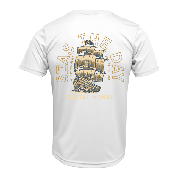 Seas the Day - Men UPF50 Sun Protection Graphic Tee