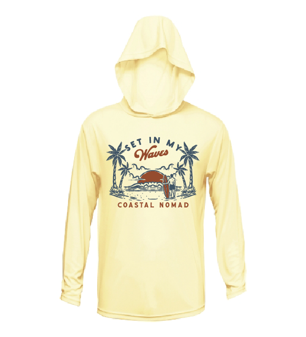 Set in my Waves - Men UPF50 Sun Protection Graphic Tee