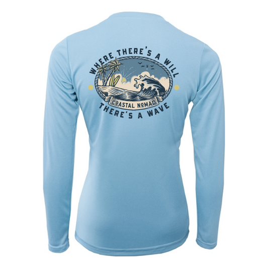 Will and a Wave - Women UPF50 Sun Protection Graphic Tee