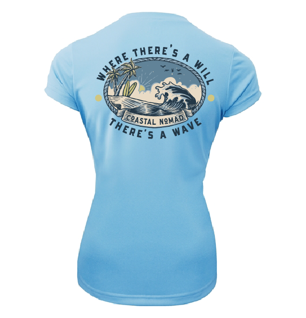 Will and a Wave - Women UPF50 Sun Protection Graphic Tee