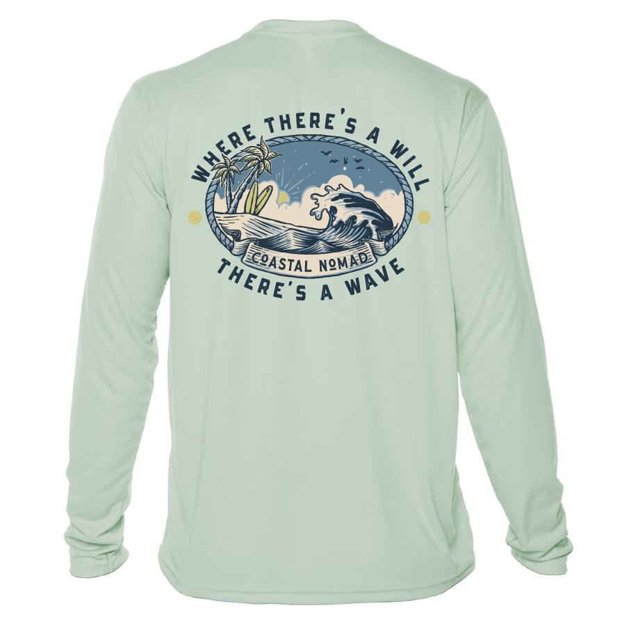 Will and a Wave - Men UPF50 Sun Protection Graphic Tee