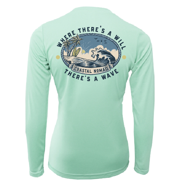 Will and a Wave - Women UPF50 Sun Protection Graphic Tee
