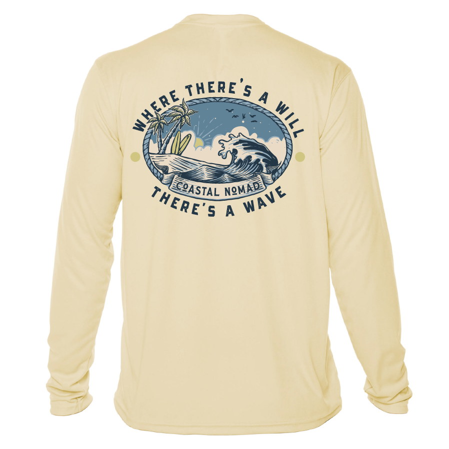 Will and a Wave - Men UPF50 Sun Protection Graphic Tee