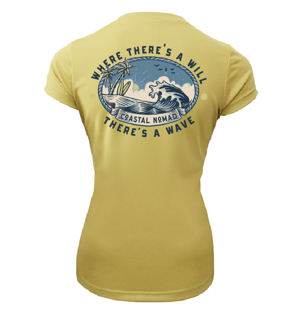 Will and a Wave - Women UPF50 Sun Protection Graphic Tee