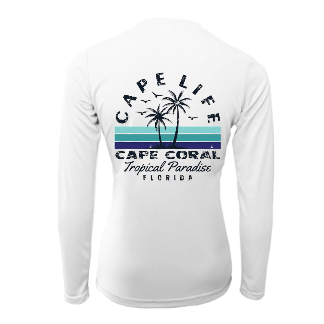 Tropical Paradise Sun Shirt - Women UPF50 Sun Protection Beach Shirt