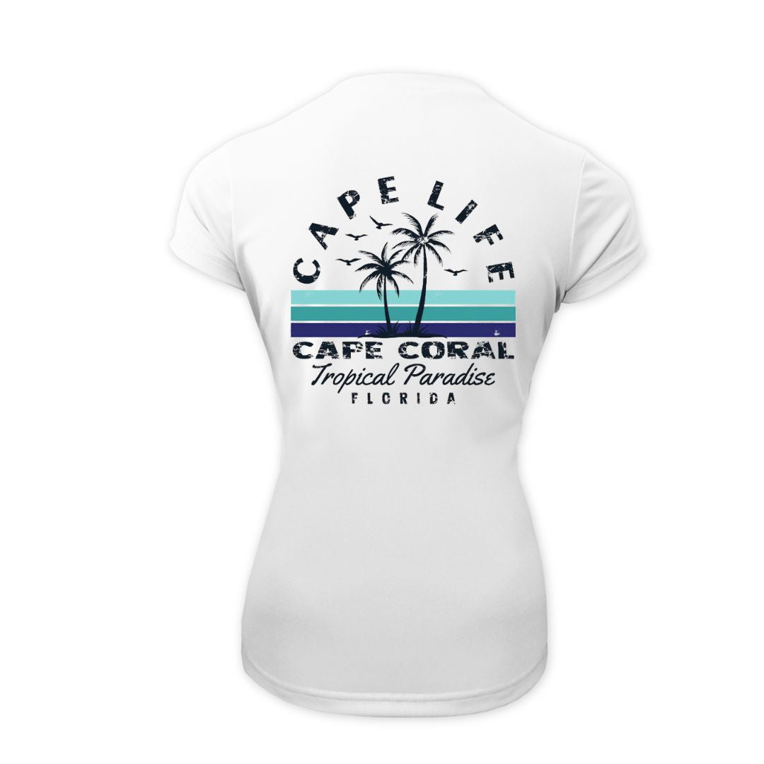 Tropical Paradise Sun Shirt - Women UPF50 Sun Protection Beach Shirt