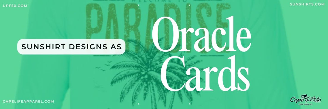 Sun Shirt Designs as Oracle Cards: Sunshine Hammock Beach Scene