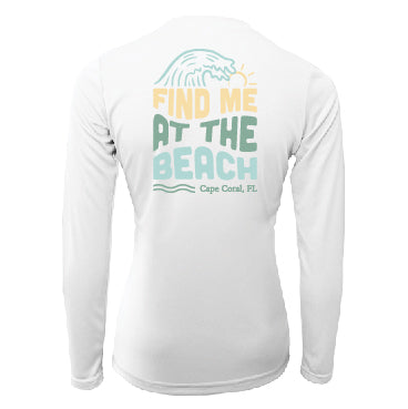 Find Me at the Beach - Women's UPF50 Sun Protection Shirt