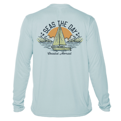 Seas the Day Sailboat - Men UPF50 Sun Protection Graphic Tee