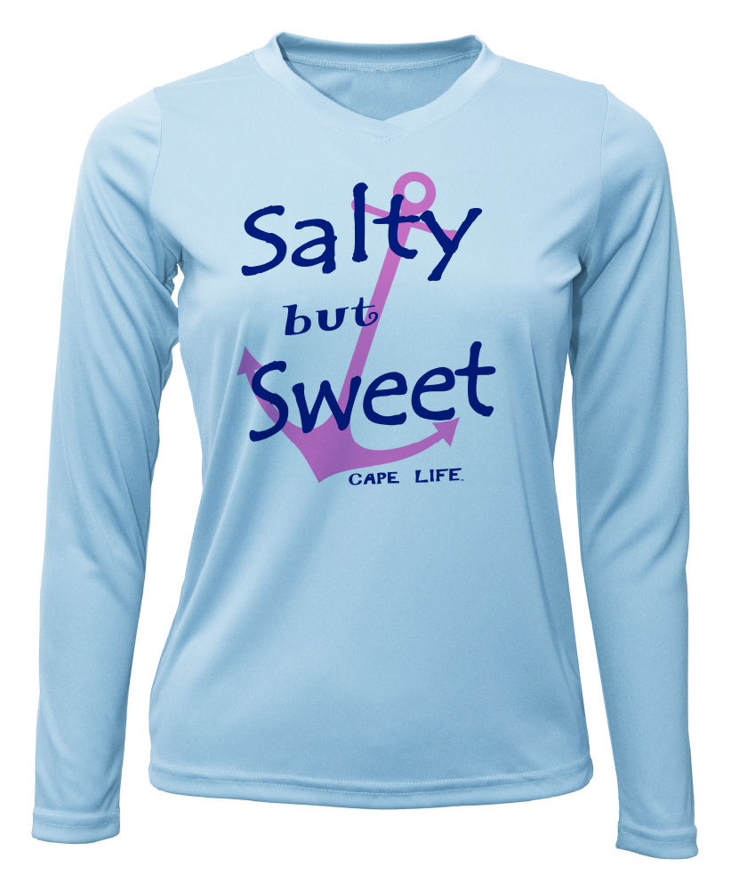 Salty But Sweet Women's Sun Shirt - UPF50 Sun Protection Graphic Tee