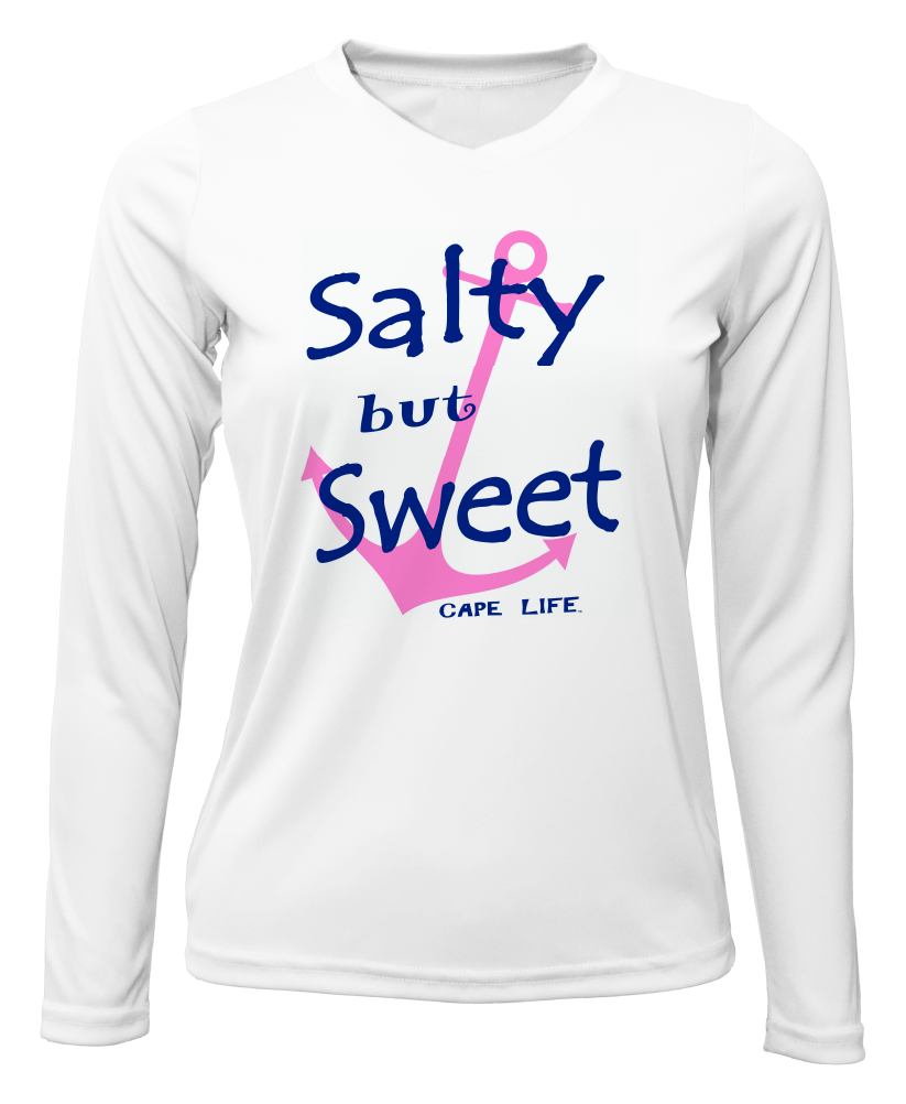 Salty But Sweet Women's Sun Shirt - UPF50 Sun Protection Graphic Tee
