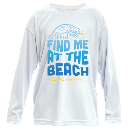 Kids Find Me at the Beach - UPF50 Sun Protection Beach Shirt
