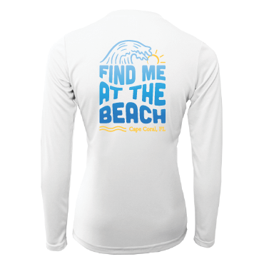 Find Me at the Beach - Women's UPF50 Sun Protection Shirt