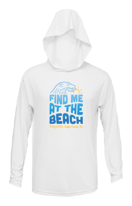 Kids Find Me at the Beach - UPF50 Sun Protection Beach Shirt