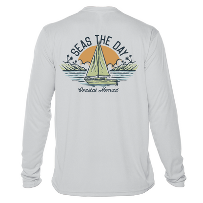Seas the Day Sailboat - Men UPF50 Sun Protection Graphic Tee