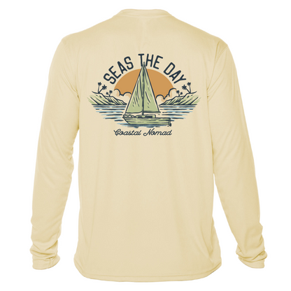 Seas the Day Sailboat - Men UPF50 Sun Protection Graphic Tee