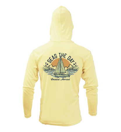 Seas the Day Sailboat - Men UPF50 Sun Protection Graphic Tee