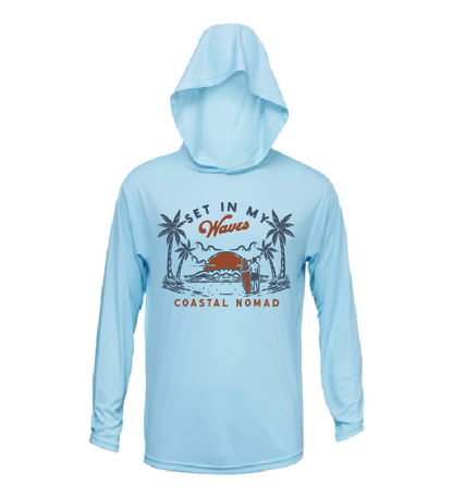 Set in my Waves - Men UPF50 Sun Protection Graphic Tee