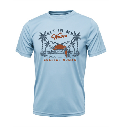 Set in my Waves - Men UPF50 Sun Protection Graphic Tee