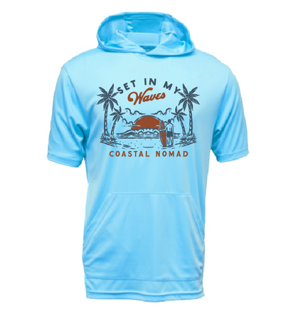 Set in my Waves - Men UPF50 Sun Protection Graphic Tee