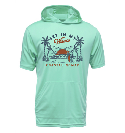 Set in my Waves - Men UPF50 Sun Protection Graphic Tee