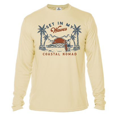Set in my Waves - Men UPF50 Sun Protection Graphic Tee