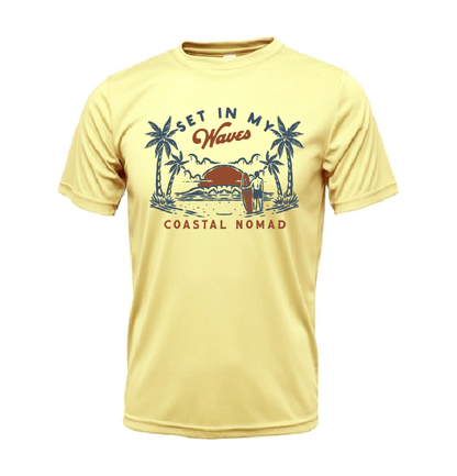 Set in my Waves - Men UPF50 Sun Protection Graphic Tee
