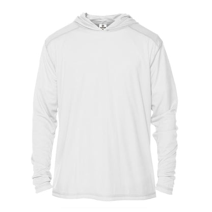 Blank UV Hoodie - Kids Long-Sleeve UPF50 Hooded Sun Shirt