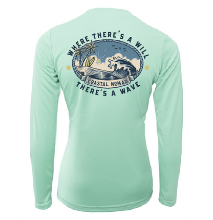 Will and a Wave - Women UPF50 Sun Protection Graphic Tee
