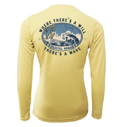 Will and a Wave - Women UPF50 Sun Protection Graphic Tee