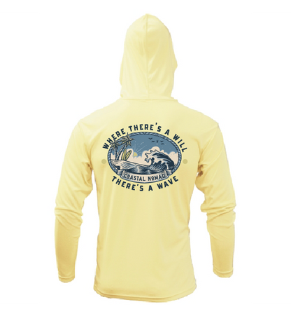 Will and a Wave - Men UPF50 Sun Protection Graphic Tee