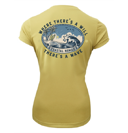 Will and a Wave - Women UPF50 Sun Protection Graphic Tee